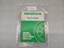 MANUEL D'ATELIER XL 125S ORIGINE HONDA 1978 6643700 66-437-00
