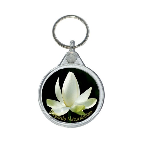 Porte clé photo fleur lotus
