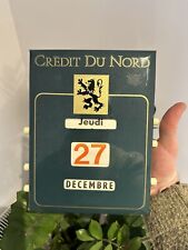 Glacoid & Calendar & Advertising & Crédit Du Nord & Ancien