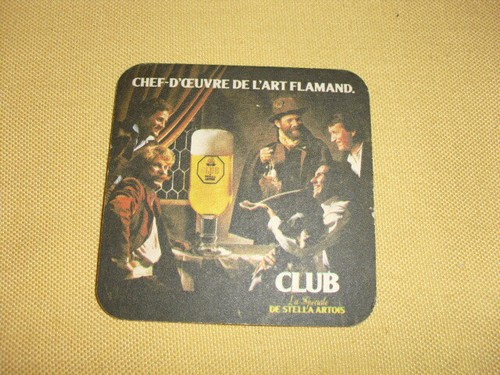Sous bock stella artois club - stella,