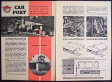 Carport - Porch - Storage Wall How-To Build PLANS Garage
