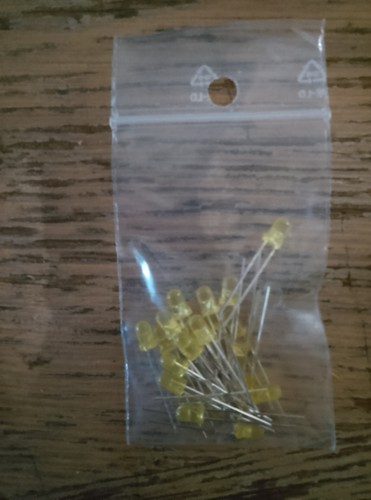 Lot diodes led 3mm jaune - lot, 20