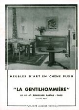 1950 La Gentlehommière Art Furniture Antique Magazine Ad