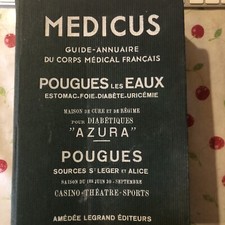 medicus guide annuaire medical pougues les eaux source saint leger alice 1936