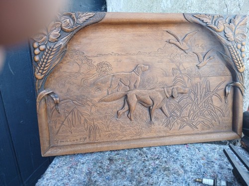Panneau bois sculpté - panneau,