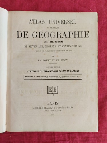 Atlas universel classique - atlas,