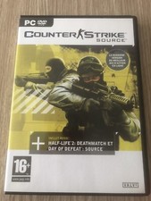 JEU COUNTER STRIKE SOURCE + HALF LIFE 2 DEATHMATCH PC DVD ROM COMPLET FRANÇAIS