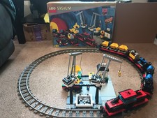 LEGO Trains (4565) Freight and Crane Railway 99% Complete W/Box No Instructions