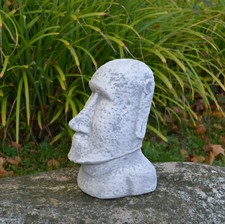 Figurine en pierre Moai tête