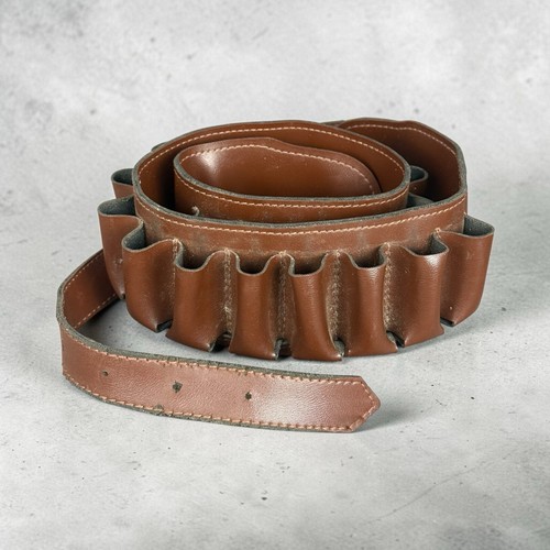 Cartouchière cuir ancienne - cartouchière,