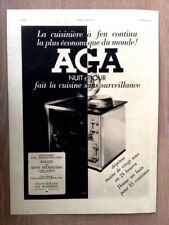 Publicité de 1937 Cuisinière AGA à feu continu - Fonderie des Rosières -  2070
