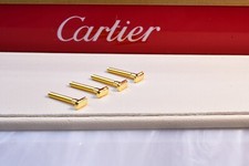 Cartier C decor rimless screw Sunglasses vintage eyeglasses lunettes gold wood