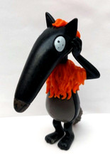 Orianne Lallemand Wolf Figurines Toy Youth Book Comic PVC Unarticulated