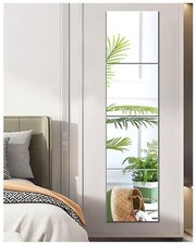 Miroir Adhesif Mural Grand Miroir Rectangulaire Long Miroirs Muraux Autocolla...