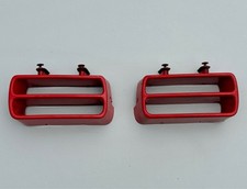 Genuine Peugeot 106 Rallye XSi Front Bumper Grills Foglight Inserts Blanks Red