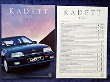 Opel Kadett GSI brochure 2.1989 models: GSi, GSi 16 V,