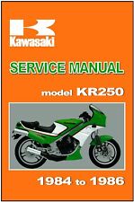 KAWASAKI Workshop Manual KR250 1984 1985 1986 Repair KR250A1 KR250A2 KR250S