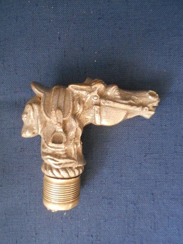 Ancien pommeau canne tete - de,