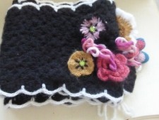 écharpe neuve noir et blanc