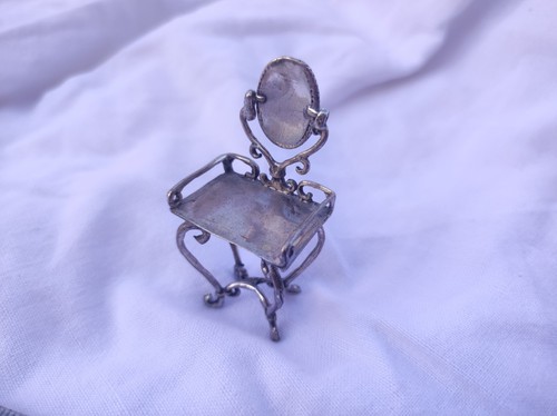 Coiffeuse miniature argent - coiffeuse,