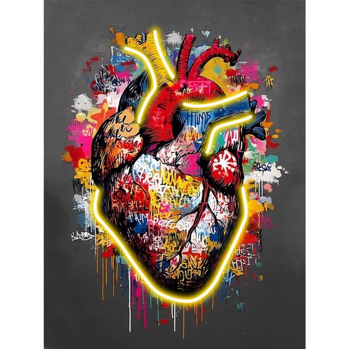 Palais royal quadro heart - heart, led