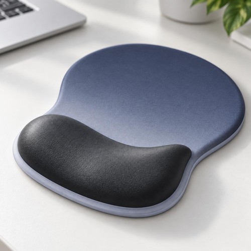 Tapis souris bleu silicone - tapis,