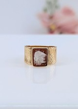 Bague camée profile d'un