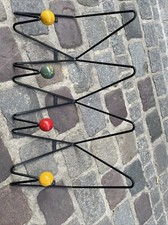 Vestiaire Porte Manteaux  Roger Feraud Boules  Couleur Forme Accordéon Vintage