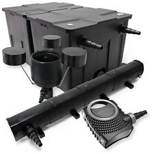 Kit Filtration Bassin Filtre 60000l Stérilisateur UV 72W Pompe Ecumeur 445