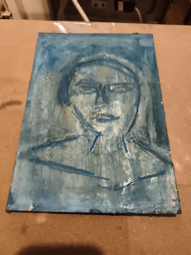 Portrait art brut original - portrait,