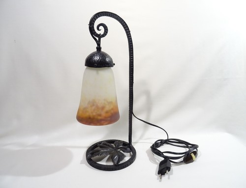 Ancienne lampe fer forge - en,