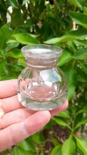19th century ground glass inkwell anti evaporation funnel