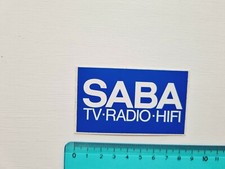Autocollant Saba TV Radio Hifi