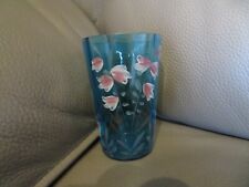 antique enamelled crystal glass flower decor (10.6 cm)