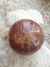 Handmade Petrified Fossilized Wood Decorative Ball (1022 gr) - MADAGASCAR 