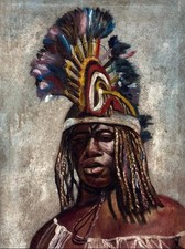 Guerrier Africain. Tableau