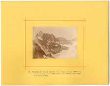 France, view taken from the Col du Rateau vintage albumen print albumen print 7x