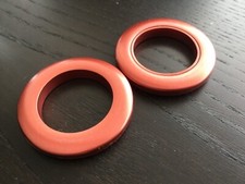 Anneaux Jupiter rouge rustique "Rufflette" ...2 anneaux