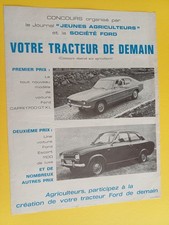 1969 FORD CAPRI 1700 GT Young Farmers Competition Sheetlet. XL and Escort 1100