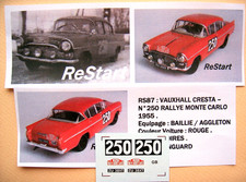 RS087 VAUXHALL CRESTA n°250 Rallye Monte Carlo 1955 decal ReStart 1/43 Vanguard