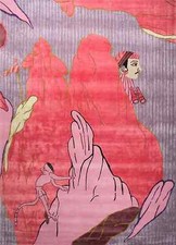 Tapis touffeté à la main en