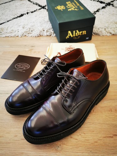 Chaussure alden cuir - cuir, cordovan