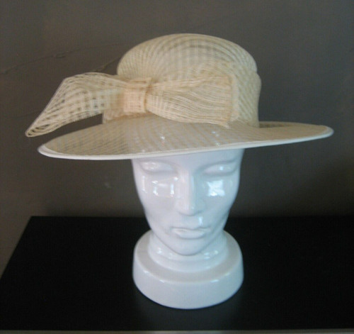 Chapeau été beige soirée - d'été,