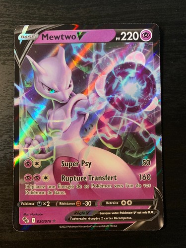 Carte pokémon mewtwo - pokémon, v