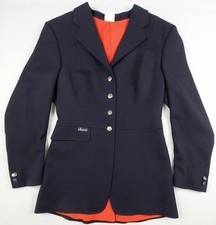 Pikeur Dressage Show Coat Jacket Womens Size 10 Blue Red Equestrian Wool