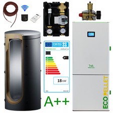 18 Kw Automatique Chaudière à Pellets Robin Bois Ecopellet Paquet Complet Lot