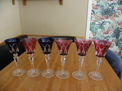 Verres sur pieds couleur - verres,