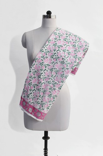Indien rose floral 100 coton - floral, 100%