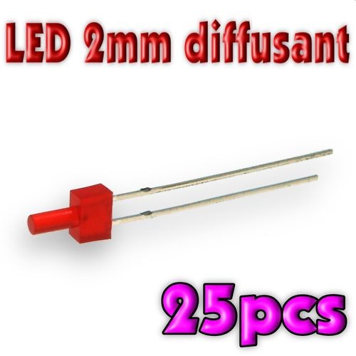 307 led 2mm rouge - led,