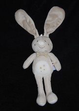 🍀Doudou Lapin Beige Blanc